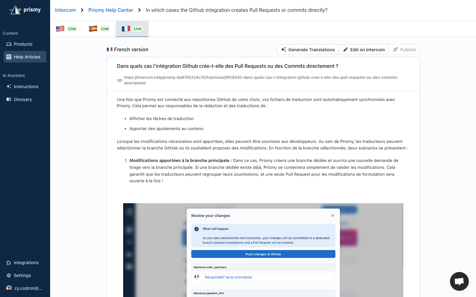 Publish new article translation