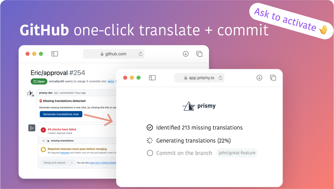 Github One Cick translate